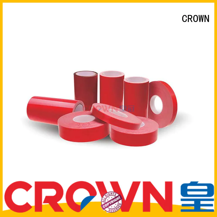 CROWN adhesive double sided acrylic foam tape owner for plastic surface