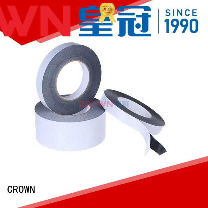 CROWN easy of die cutting double sided pet tape vendor for foam lamination
