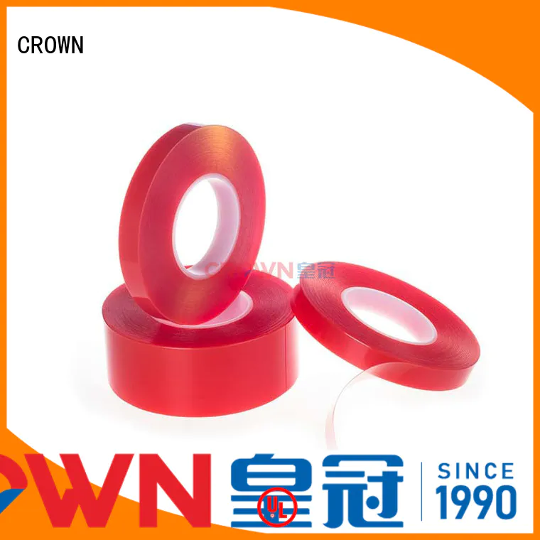 CROWN durable PET Tape bulk production for bonding of labels